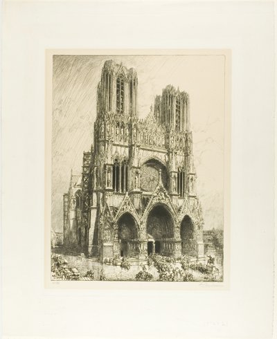Kathedrale von Reims von Louis Auguste Lepère