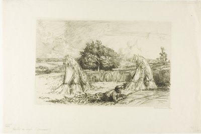 Roggenbündel von Louis Auguste Lepère