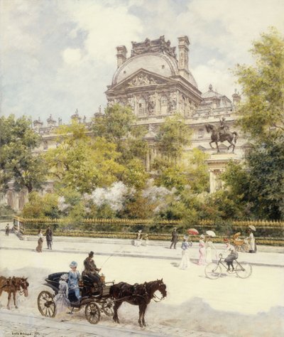 La Place du Louvre von Louis Beraud