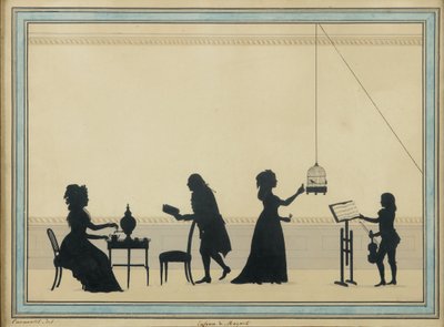 Familie Mozart, ca. 1763 von Louis Carrogis dit Carmontelle