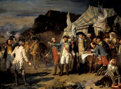 Die Belagerung von Yorktown von Louis Charles Auguste Couder