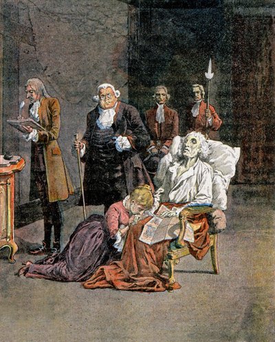 Tod von Dupleix von Louis Charles Bombled