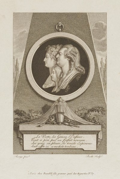 Die Tugend, die Grazien, die Kindheit von Louis Charles Ruotte