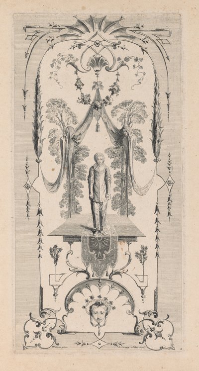 Pierrot, Arabeske von Louis Crepy