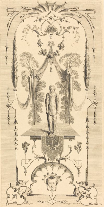 Gilles von Louis Crépy after Antoine Watteau