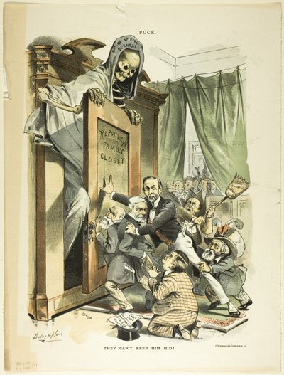 Sie können ihn nicht verstecken, aus Puck von Louis Dalrymple