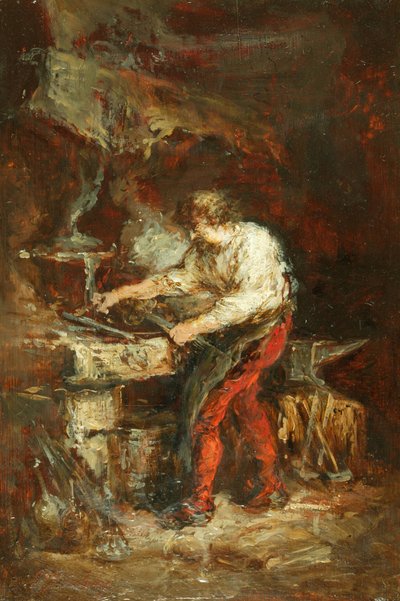 Die Schmiede von Louis Eugene Gabriel Isabey