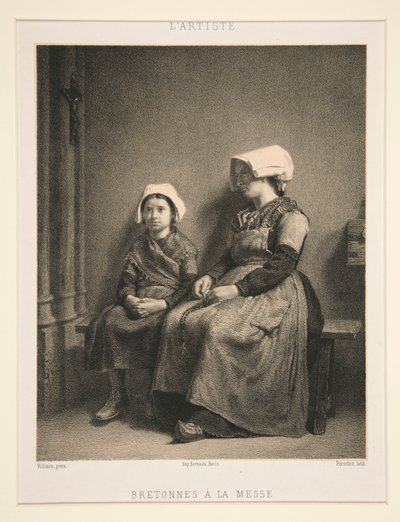 Bretoninnen bei der Messe von Louis Eugene Pirodon