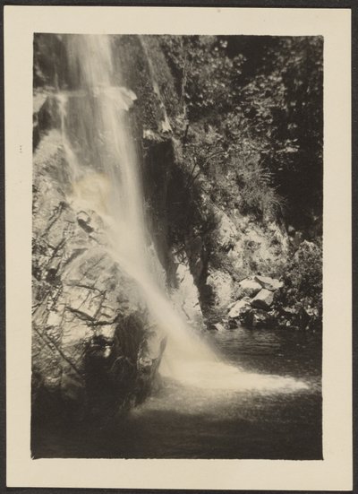 [Landschaft mit Wasserfall] von Louis Fleckenstein