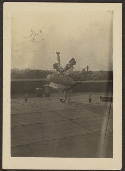 [Zwei Tänzer auf dem Dach] von Louis Fleckenstein