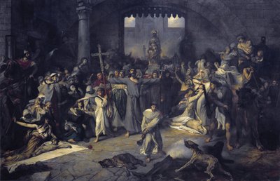 Die Pest in Tournai im Jahr 1095 von Louis Galarn