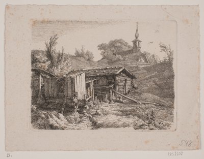 Landschaft mit einer Wassermühle von Louis Gurlitt