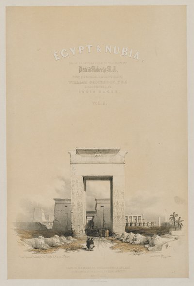 Ägypten und Nubien: Frontispiz Band V, 1849 von Louis Haghe