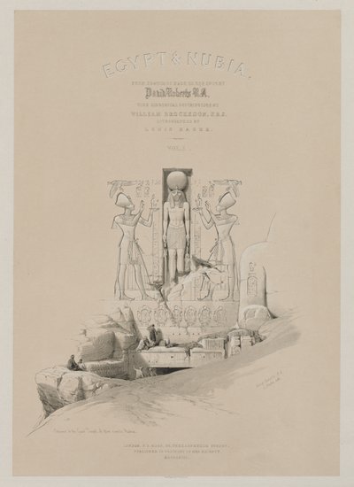 Ägypten und Nubien, Band I: Frontispiz, 1846 von Louis Haghe