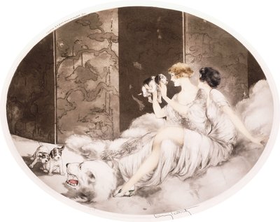 Kleine Hunde von Louis Icart