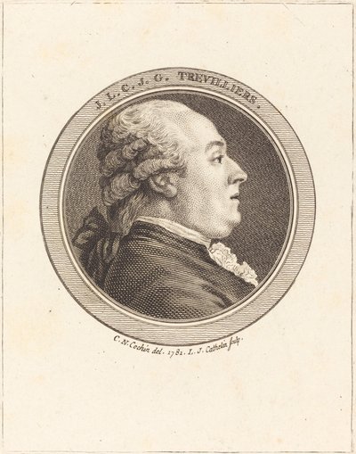J. Trevilliers von Louis Jacques Cathelin after Charles Nicolas Cochin II