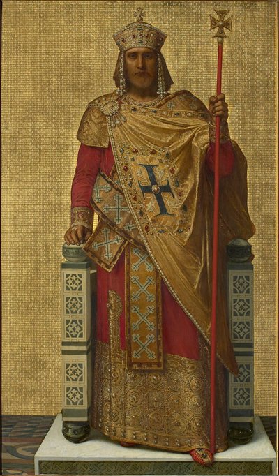 Balduin I. von Konstantinopel, 1872-1877 von Louis Joseph Gallait