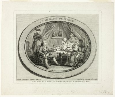 Das Mittagessen in Ferney von Louis Joseph Masquelier