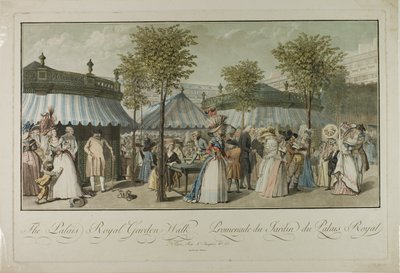 Der Palais Royal Gartenweg von Louis Lecoeur