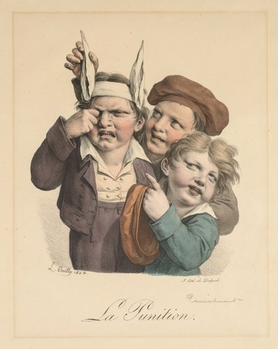 Bestrafung, 1821 von Louis Leopold Boilly
