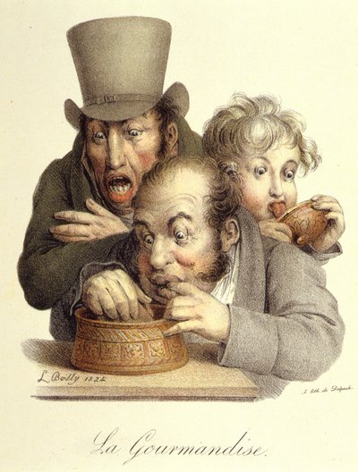 Die sieben Todsünden: Völlerei von Boilly von Louis Leopold Boilly
