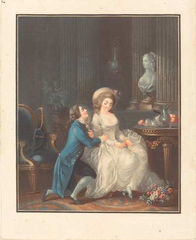 Der zuhörende Liebhaber von Louis Marin Bonnet