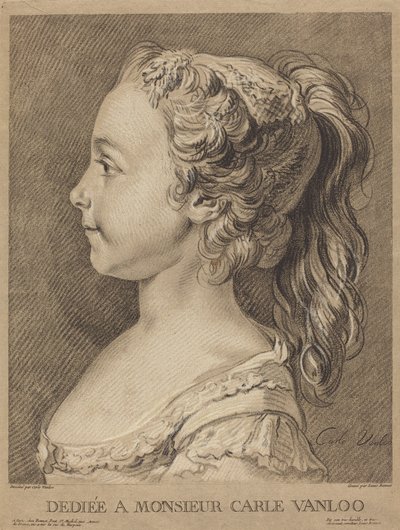 Marie-Rosalie Vanloo, ca. 1764 von Louis Marin Bonnet