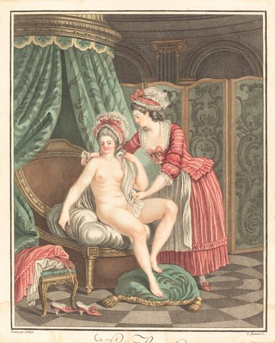 Le Bain von Louis Marin Bonnet after Nicolas René Jollain