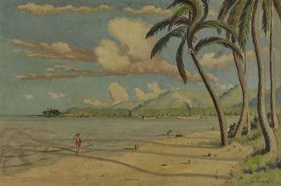 Strand von Apia, Samoa von Louis Michel Eilshemius