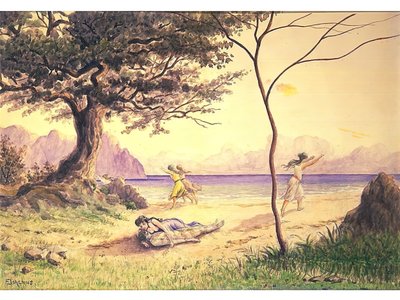 Die Rettung, ca. 1900 von Louis Michel Eilshemius