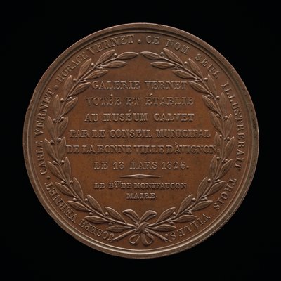 Inschrift [Rückseite], 1826 von Louis Michel Petit