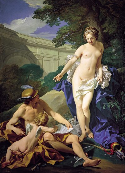 Venus mit Merkur und Amor von Louis Michel van Loo