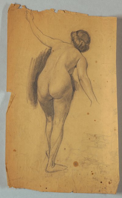 Studie einer nackten Figur von Louis Schaettle