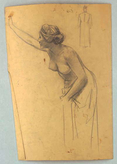 Studie einer nackten Figur von Louis Schaettle