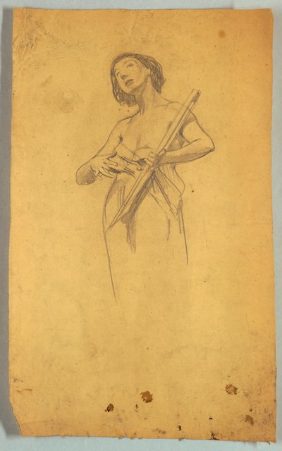 Studie einer stehenden weiblichen Figur von Louis Schaettle