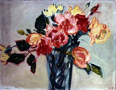 Vase mit Rosen von Louis Valtat