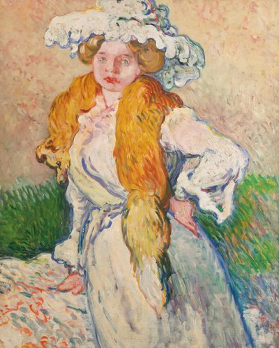 Frau mit Fuchs von Louis Valtat