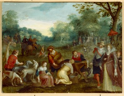 Frühling von Louis de (circle of) Caullery