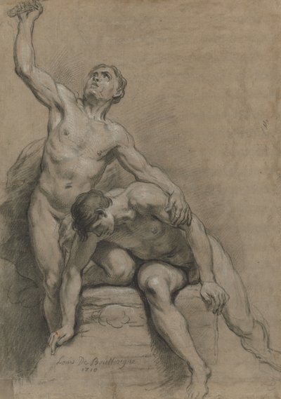 Zwei männliche Akte, 1710 von Louis de Boullogne