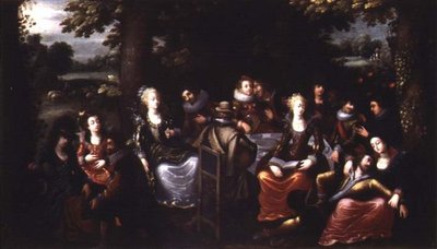 Gartenparty von Louis de Caullery