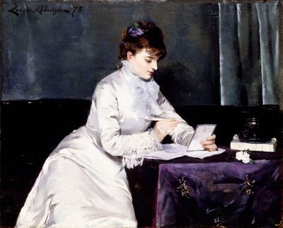 Porträt von Madame Lucien Guitry, 1876 von Louise Abbéma