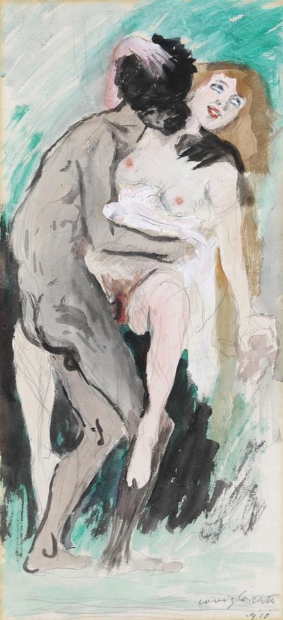 Schwarzer und Blondine von Lovis Corinth