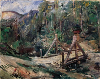 Tiroler Landschaft mit Brücke von Lovis Corinth