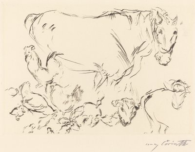 Verschiedene Tierstudien von Lovis Corinth