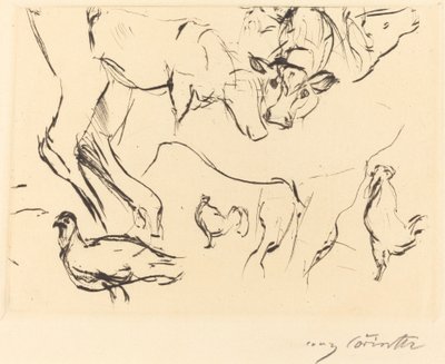 Verschiedene Tierstudien von Lovis Corinth