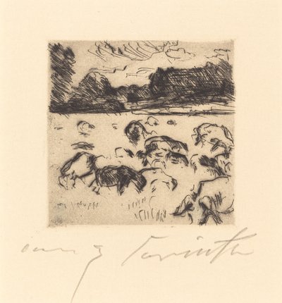 Weidende Schafe von Lovis Corinth