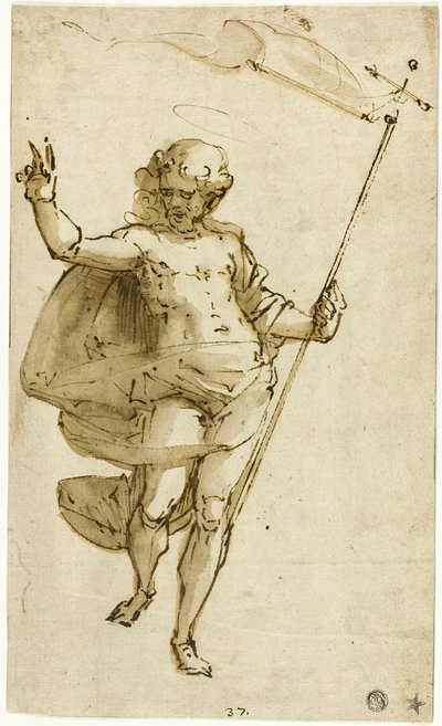 Auferstandener Christus von Luca Cambiaso
