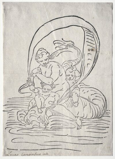 Der Triumph der Amphitrite von Luca Cambiaso