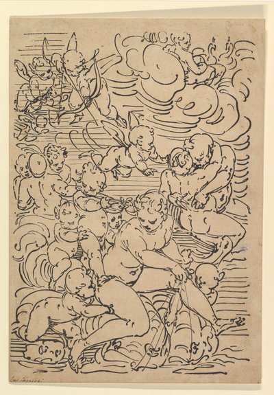 Der Triumph der Amphitrite von Luca Cambiaso