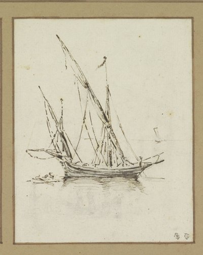 Schiff mit zwei Masten von Luca Carlevarijs (possibly)